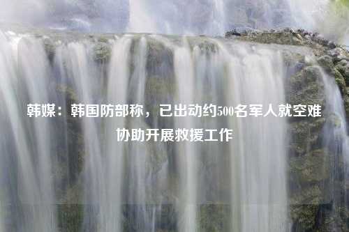 韩媒：韩国防部称，已出动约500名军人就空难协助开展救援工作