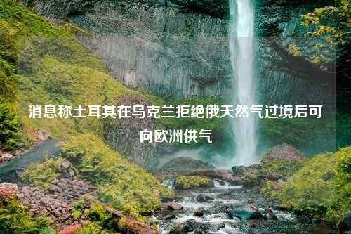 消息称土耳其在乌克兰拒绝俄天然气过境后可向欧洲供气