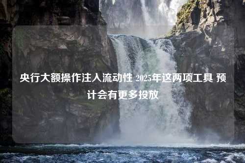 央行大额操作注入流动性 2025年这两项工具 预计会有更多投放