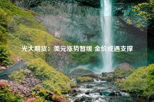 光大期货：美元涨势暂缓 金价或遇支撑